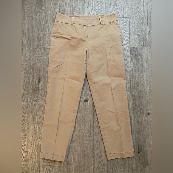 Talbots Curvy Daily Ankle Pants, Tan, Size 4 - Picture 1 of 9